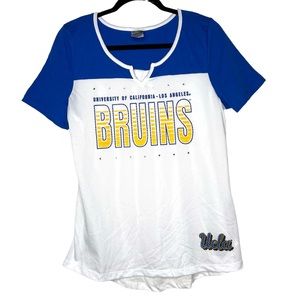 UCLA Women's Blue and White Short Sleeve Tee
